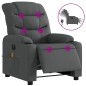 vidaXL Massagesessel Elektrisch Dunkelgrau Stoff vidaXL Massagesessel Elektrisch Dunkelgrau Stoff