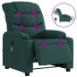 vidaXL Massagesessel Elektrisch Dunkelgrün Stoff vidaXL Massagesessel Elektrisch Dunkelgrün Stoff