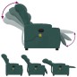 vidaXL Massagesessel Elektrisch Dunkelgrün Stoff vidaXL Massagesessel Elektrisch Dunkelgrün Stoff