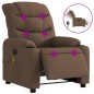 vidaXL Massagesessel Elektrisch Braun Stoff vidaXL Massagesessel Elektrisch Braun Stoff