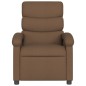 vidaXL Relaxsessel Elektrisch Braun Stoff
