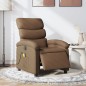 vidaXL Massagesessel Elektrisch Braun Stoff vidaXL Massagesessel Elektrisch Braun Stoff