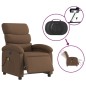 vidaXL Massagesessel Elektrisch Braun Stoff vidaXL Massagesessel Elektrisch Braun Stoff
