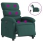 vidaXL Massagesessel Elektrisch Dunkelgrün Stoff vidaXL Massagesessel Elektrisch Dunkelgrün Stoff