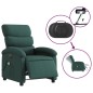 vidaXL Massagesessel Elektrisch Dunkelgrün Stoff vidaXL Massagesessel Elektrisch Dunkelgrün Stoff