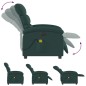 vidaXL Massagesessel Elektrisch Dunkelgrün Stoff vidaXL Massagesessel Elektrisch Dunkelgrün Stoff
