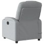 vidaXL Massagesessel Elektrisch Hellgrau Stoff vidaXL Massagesessel Elektrisch Hellgrau Stoff
