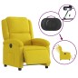 vidaXL Relaxsessel Elektrisch Gelb Samt vidaXL Relaxsessel Elektrisch Gelb Samt