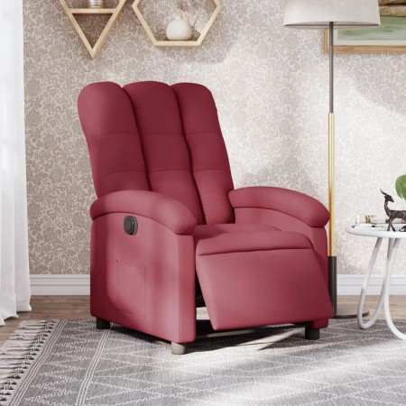 vidaXL Relaxsessel Elektrisch Weinrot Stoff