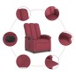 vidaXL Relaxsessel Elektrisch Weinrot Stoff vidaXL Relaxsessel Elektrisch Weinrot Stoff