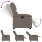 vidaXL Relaxsessel Elektrisch Taupe Stoff