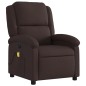 vidaXL Massagesessel Elektrisch Dunkelbraun Stoff vidaXL Massagesessel Elektrisch Dunkelbraun Stoff