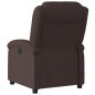 vidaXL Massagesessel Elektrisch Dunkelbraun Stoff vidaXL Massagesessel Elektrisch Dunkelbraun Stoff