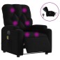 vidaXL Massagesessel Elektrisch Schwarz Stoff vidaXL Massagesessel Elektrisch Schwarz Stoff