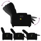 vidaXL Massagesessel Elektrisch Schwarz Stoff vidaXL Massagesessel Elektrisch Schwarz Stoff
