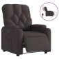 vidaXL Relaxsessel Elektrisch Dunkelbraun Stoff vidaXL Relaxsessel Elektrisch Dunkelbraun Stoff