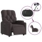 vidaXL Relaxsessel Elektrisch Dunkelbraun Stoff vidaXL Relaxsessel Elektrisch Dunkelbraun Stoff