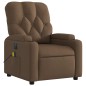 vidaXL Massagesessel Elektrisch Braun Stoff vidaXL Massagesessel Elektrisch Braun Stoff