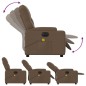 vidaXL Massagesessel Elektrisch Braun Stoff vidaXL Massagesessel Elektrisch Braun Stoff