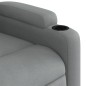 vidaXL Massagesessel Elektrisch Hellgrau Stoff vidaXL Massagesessel Elektrisch Hellgrau Stoff
