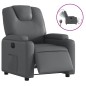 vidaXL Relaxsessel Elektrisch Grau Kunstleder vidaXL Relaxsessel Elektrisch Grau Kunstleder