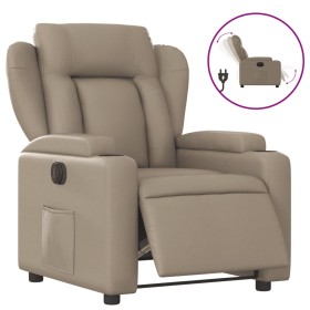 vidaXL Relaxsessel Elektrisch Cappuccino-Braun Kunstleder