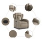 vidaXL Relaxsessel Elektrisch Cappuccino-Braun Kunstleder vidaXL Relaxsessel Elektrisch Cappuccino-Braun Kunstleder
