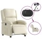 vidaXL Relaxsessel Elektrisch Creme Kunstleder vidaXL Relaxsessel Elektrisch Creme Kunstleder