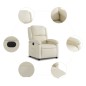 vidaXL Relaxsessel Elektrisch Creme Kunstleder vidaXL Relaxsessel Elektrisch Creme Kunstleder