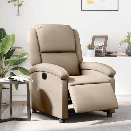 vidaXL Relaxsessel Elektrisch Cappuccino-Braun Kunstleder