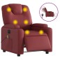 vidaXL Massagesessel Elektrisch Weinrot Kunstleder vidaXL Massagesessel Elektrisch Weinrot Kunstleder