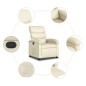 vidaXL Relaxsessel Elektrisch Creme Kunstleder vidaXL Relaxsessel Elektrisch Creme Kunstleder