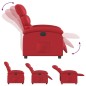 vidaXL Relaxsessel Elektrisch Rot Kunstleder vidaXL Relaxsessel Elektrisch Rot Kunstleder