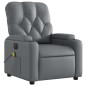 vidaXL Massagesessel Elektrisch Grau Kunstleder vidaXL Massagesessel Elektrisch Grau Kunstleder