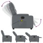 vidaXL Massagesessel Elektrisch Grau Kunstleder vidaXL Massagesessel Elektrisch Grau Kunstleder