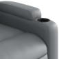 vidaXL Massagesessel Elektrisch Grau Kunstleder vidaXL Massagesessel Elektrisch Grau Kunstleder