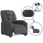 vidaXL Relaxsessel Elektrisch Schwarz Stoff vidaXL Relaxsessel Elektrisch Schwarz Stoff