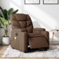 vidaXL Massagesessel Elektrisch Braun Stoff vidaXL Massagesessel Elektrisch Braun Stoff