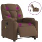 vidaXL Massagesessel Elektrisch Braun Stoff vidaXL Massagesessel Elektrisch Braun Stoff