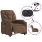 vidaXL Massagesessel Elektrisch Braun Stoff vidaXL Massagesessel Elektrisch Braun Stoff