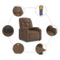 vidaXL Massagesessel Elektrisch Braun Stoff vidaXL Massagesessel Elektrisch Braun Stoff