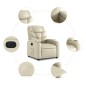 vidaXL Relaxsessel Elektrisch Creme Kunstleder vidaXL Relaxsessel Elektrisch Creme Kunstleder