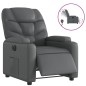 vidaXL Relaxsessel Elektrisch Grau Kunstleder vidaXL Relaxsessel Elektrisch Grau Kunstleder