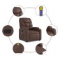vidaXL Massagesessel Elektrisch Braun Kunstleder vidaXL Massagesessel Elektrisch Braun Kunstleder
