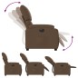 vidaXL Relaxsessel Elektrisch Braun Stoff vidaXL Relaxsessel Elektrisch Braun Stoff