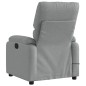 vidaXL Massagesessel Elektrisch Hellgrau Stoff vidaXL Massagesessel Elektrisch Hellgrau Stoff