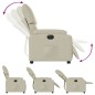 vidaXL Relaxsessel Elektrisch Creme Kunstleder vidaXL Relaxsessel Elektrisch Creme Kunstleder