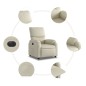 vidaXL Relaxsessel Elektrisch Creme Kunstleder vidaXL Relaxsessel Elektrisch Creme Kunstleder