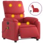 vidaXL Massagesessel Elektrisch Rot Kunstleder vidaXL Massagesessel Elektrisch Rot Kunstleder
