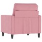 vidaXL Sessel Rosa 60 cm Samt vidaXL Sessel Rosa 60 cm Samt